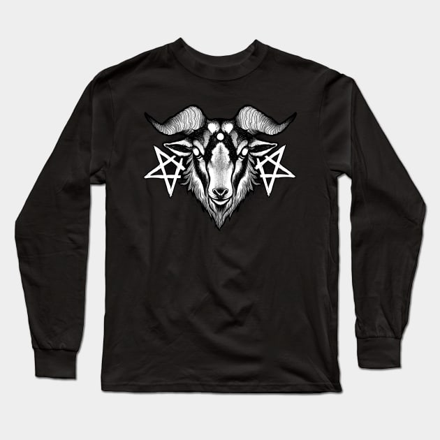 dark goat Long Sleeve T-Shirt by sederearts